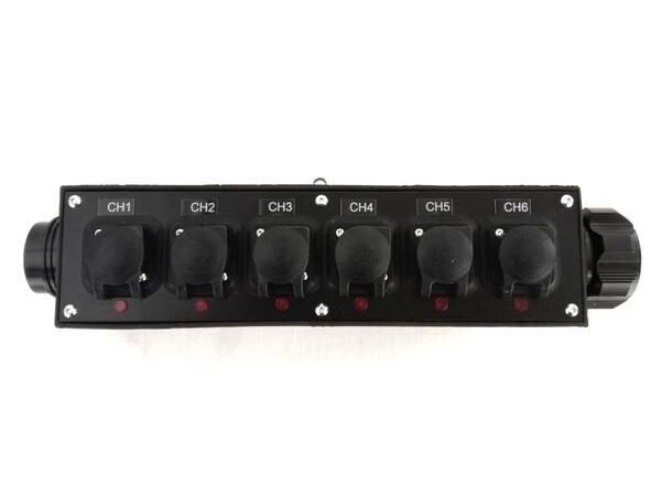 TOURMATE Breakout Soca19 - True1, IP65 6 x True1, 16A, 230VAC, Feedthru, M10