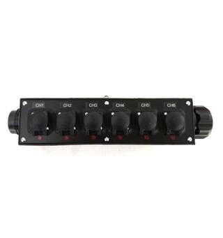 TOURMATE Breakout Soca19 - True1, IP65 6 x True1, 16A, 230VAC, Feedthru, M10