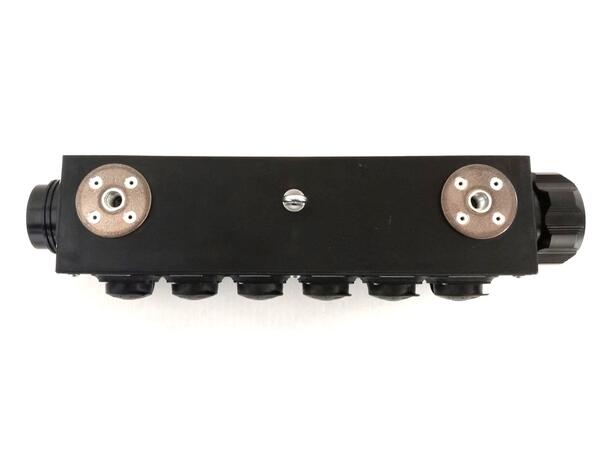 TOURMATE Breakout Soca19 - True1, IP65 6 x True1, 16A, 230VAC, Feedthru, M10