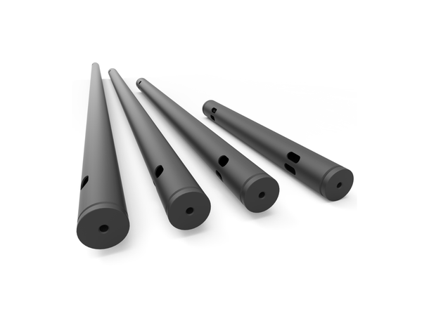 ADMIRAL Low hanger tube 150cm, Ø50mm, Sort