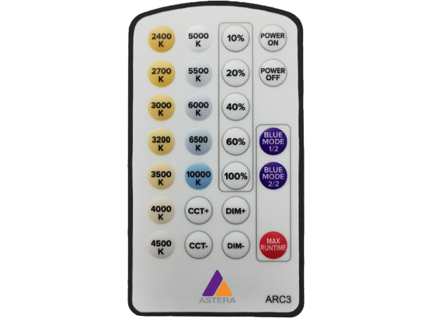 ASTERA ARC3 White Remote 28 knapper