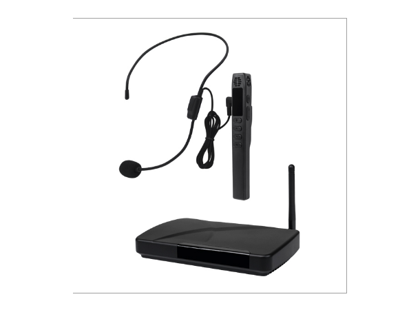 DSPPA UHF Wireless teaching audio system Med hodebøyle og håndholdt mikrofon