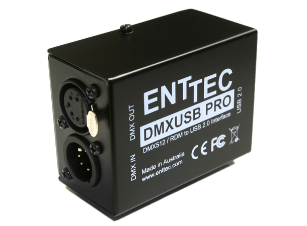 ENTTEC DMX USB Pro Interface USB til DMX inn/ut. RDM