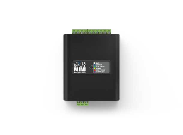 ENTTEC S-PLAY Mini Smart Player DMX/Art-Net recorder, DIN, Ethernet PoE