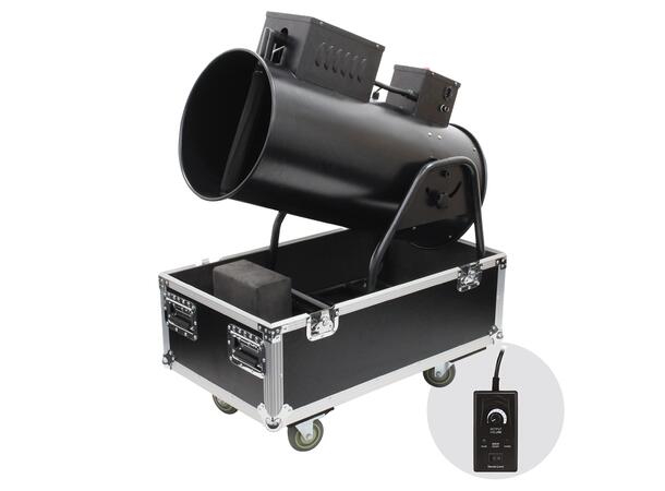 EQUINOX Avalanche Snømaskin 1500W, DMX, Flightcase