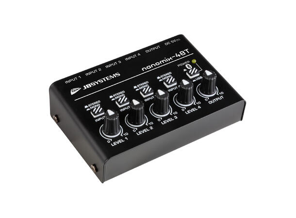 JB SYSTEMS Nanomix-4BT Miksepult 4ch Linemix Stereo/Mono, Bluetooth