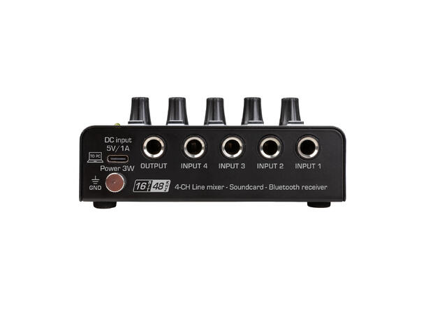 JB SYSTEMS Nanomix-4BT Miksepult 4ch Linemix Stereo/Mono, Bluetooth