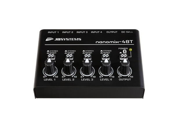 JB SYSTEMS Nanomix-4BT Miksepult 4ch Linemix Stereo/Mono, Bluetooth