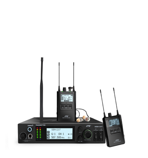 JTS SIEM-121 Stereo In-Ear monitor, Demo 506-542Mhz. Inkludert IE-1 ørepropper