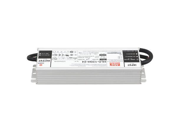 MEANWELL HLG Strømforsyning 12VDC, 185W 13A. For LED strip etc. IP 65