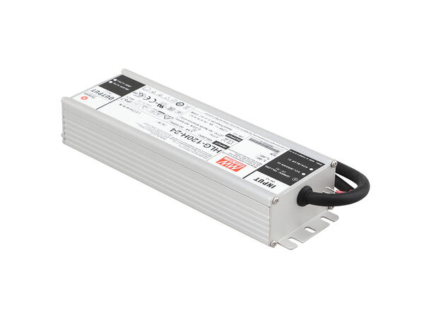 MEANWELL HLG Strømforsyning 12VDC, 185W 13A. For LED strip etc. IP 65