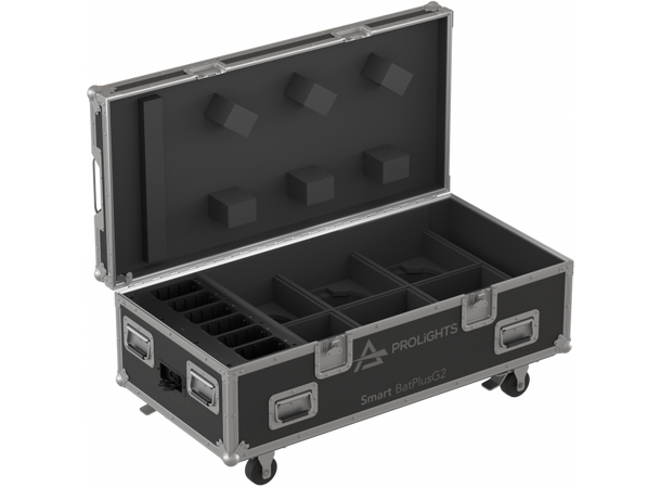 PROLIGHTS FCLPLUSSBPG2  Flightcase 5 x FCLPLUSSBPG2, Lader til 6 batteri