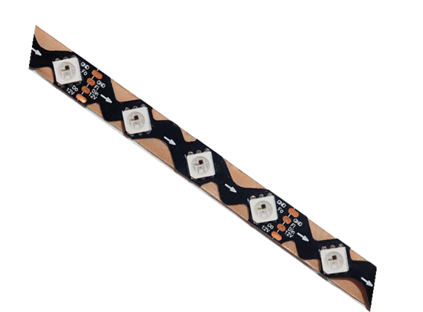 SBL 24V RGB+WW LED Pixel Strip 14W/m 10m, 12mm,CV,60 LED/m,Bendable, Sort PCB