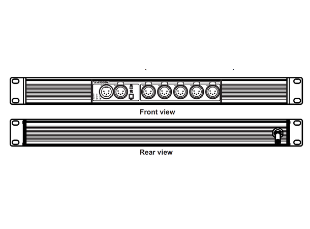 SWISSON XSP-5R DMX Splitter Single-rack, DMX, XLR, 5pin