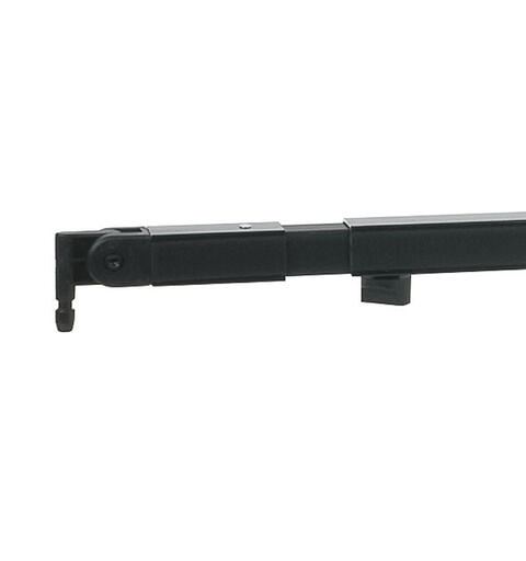WENTEX 89342 Telescopic drape support 180(l)-->300(l)cm, Black (powder coated)