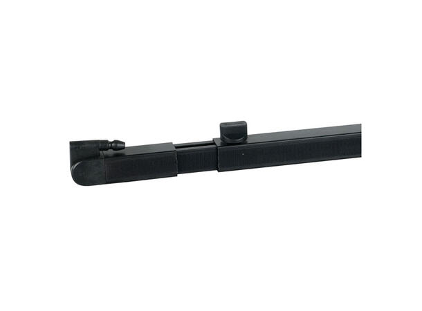 WENTEX 89342 Telescopic drape support 180(l)-->300(l)cm, Black (powder coated)