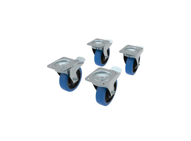 ADMIRAL Hjulsett Ø160mm 2 x swivel med brems, 2 x uten brems