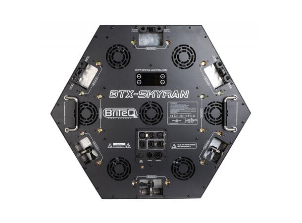 BRITEQ BTX-Skyran Lyseffekt 7x80W WW+A LED, 6x3W Lines, 12xRGB Line
