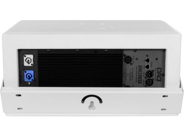 DAD ARK208SA aktiv sub 2x8" Hvit. 700W+700W utg. Maks SPL 122dB