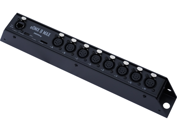 DMX KING eDMX8 MAX 3pin DMX Node 3Pin XLR, 8 x DMX512 in/out