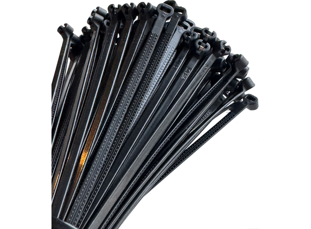 KAGU Strips 4.8 x 370mm 100stk, Sort