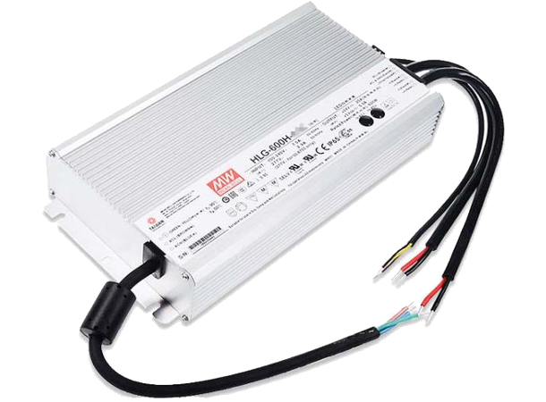 MEANWELL Strømforsyning 36VDC 600W 16.7A, For LED Strip etc., IP67