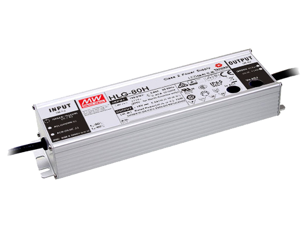 MEANWELL Strømforsyning 36VDC 80W 2.2A, For LED Strip etc., IP67