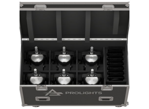 PROLIGHTS FCLECLFRCTPS Flightcase Til 6 x  ECLFRCTPSBK