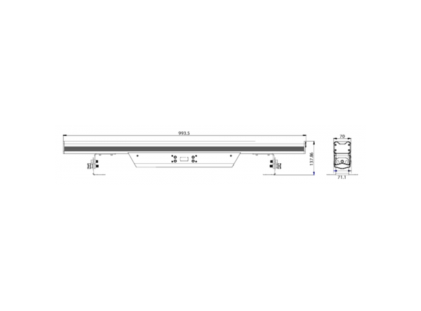 PROLIGHTS LUMIPIX12QTOUR LED Bar, DEMO 12x10W RGBW/FC LED Bar