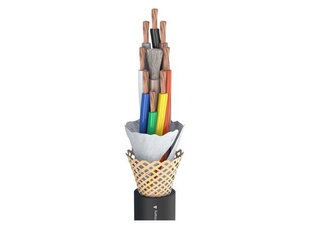 SOMMER Aqua Marinex EL840 Høyt.kabel 8 x 4,00 mm², PUR-SR Ø 18 mm, sort