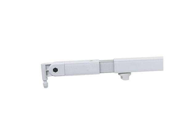 WENTEX 89346 Telescopic drape support 120(l)-->180(l)cm, White (powder coated)