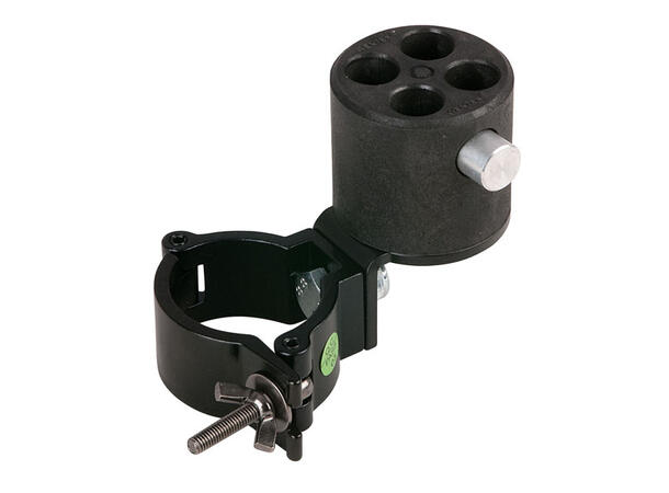 WENTEX 89514 Angled bracket with 4-way con. & 50mm half coupler