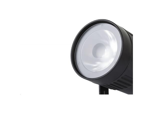 BRITEQ COB spot, 15W 4500K, 4° Sort, 10° & 45° filter inkl. Dimmer.