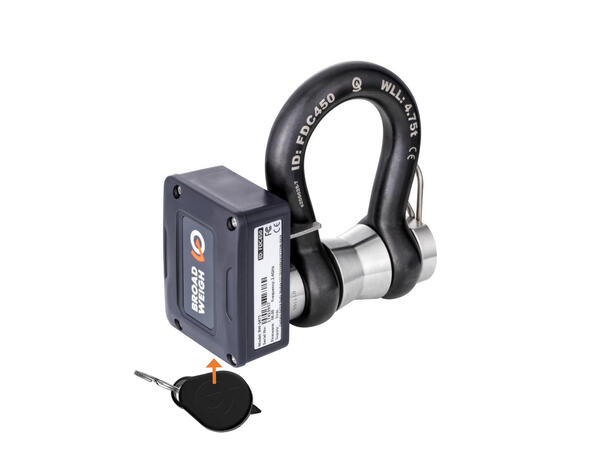 BroadWeigh BW Loadcell Shackle 2,4Ghz WLL 4,75t, Black
