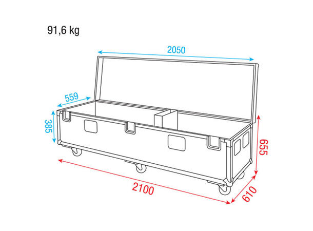 DAP D7555 Pipe & Drape Case 45cm base