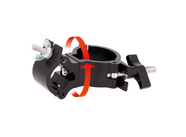 DOUGHTY clamp svivel SLW Ø48-51mm > 32mm WLL 100kg, sort, SLW til Atom reduksjon