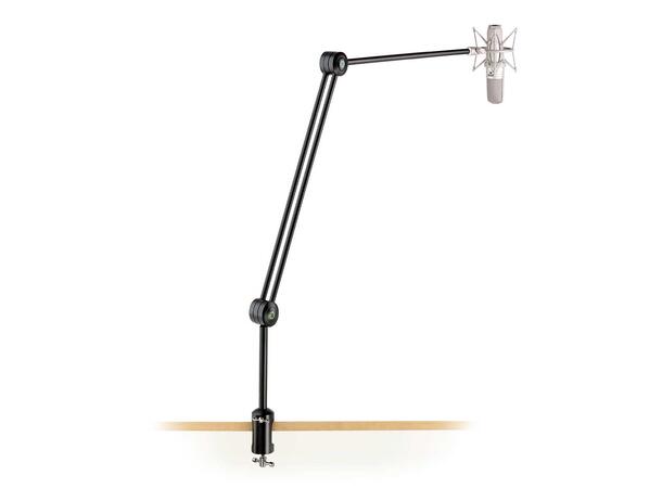 EUROMET 04332 Bordstativ for mikrofon for  montering på bordkant, sort