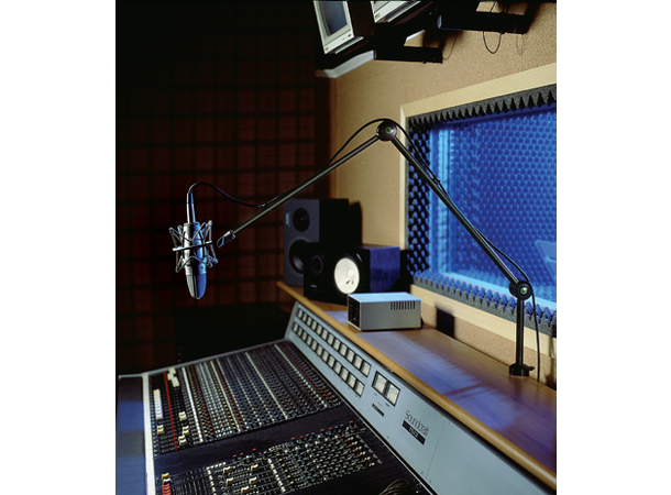 EUROMET 04332 Bordstativ for mikrofon for  montering på bordkant, sort