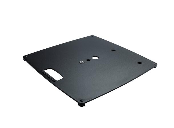 K&M 26716 Baseblate L (3 x M20) 550 x 550mm, 13.5kg, Sort