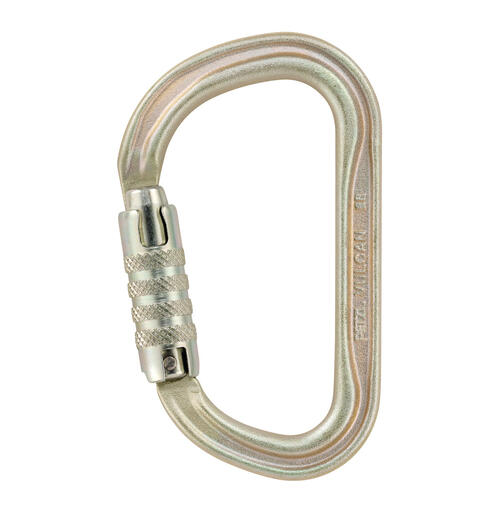 PETZL Vulkan Karabinkrok med Triactlås 45kN, Stål, Gold