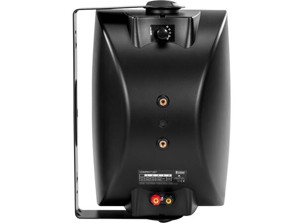 PROAUDIO COMPACT66T høyttaler 6,5"+1,5" Sort. 30W/8ohm. 60-30-15W/100V.