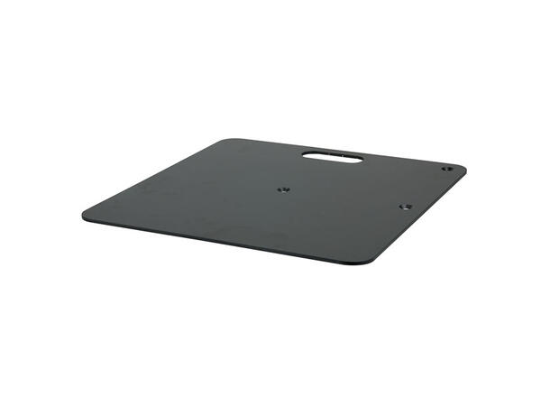 WENTEX 89301 Baseplate 450(l) x 450(w)mm - 8Kg, Black