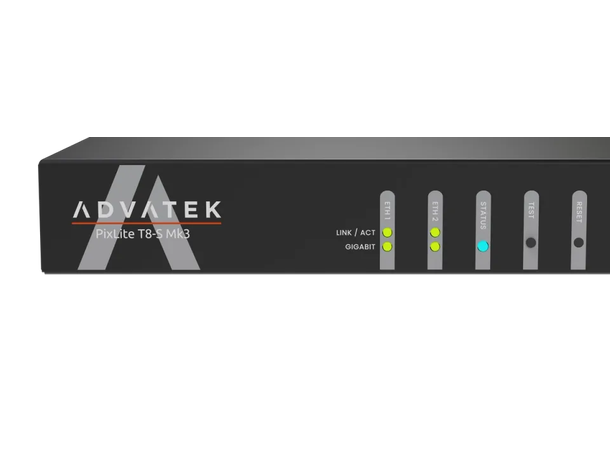 ADVATEK PixLite® T8-S Mk3  Pixel Control Long Range, 96 Univers, ArtNet/sACN