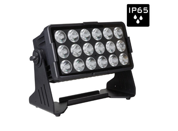 BRITEQ BTI-AKKUCHROMA LED Projector 18 x 10W RGBL LED, Batteridrift, IP65 