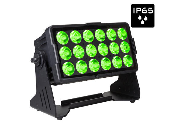 BRITEQ BTI-AKKUCHROMA LED Projector 18 x 10W RGBL LED, Batteridrift, IP65 