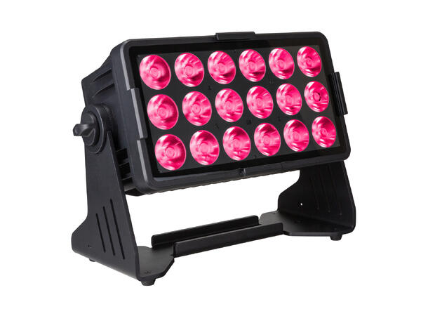 BRITEQ BTI-AKKUCHROMA LED Projector 18 x 10W RGBL LED, Batteridrift, IP65