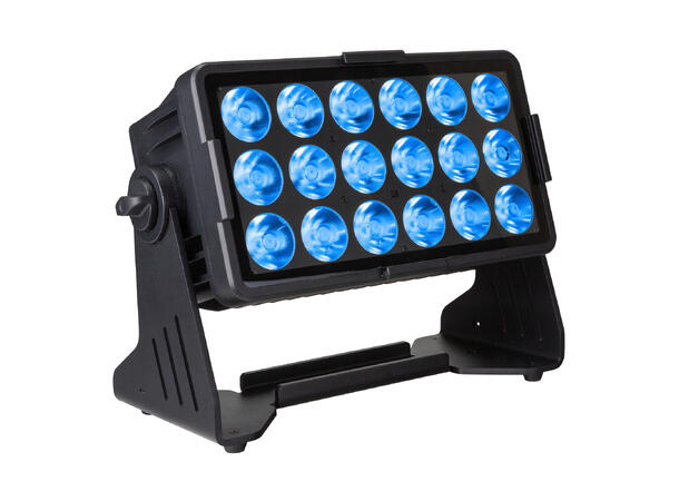 BRITEQ BTI-AKKUCHROMA LED Projector 18 x 10W RGBL LED, Batteridrift, IP65