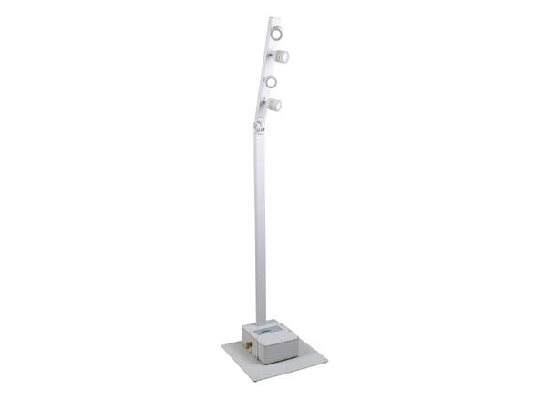 BRITEQ BTI-AKKUPOLE Utebelysning, IP64 4 x 5W WW LED, 3200K, Batteridrift, Hvit