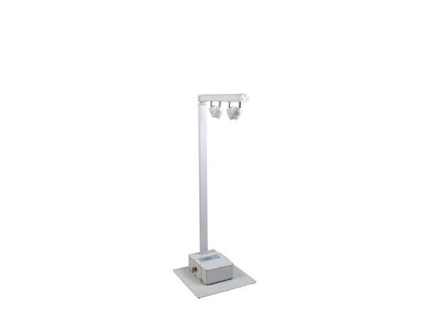BRITEQ BTI-AKKUPOLE Utebelysning, IP64 4 x 5W WW LED, 3200K, Batteridrift, Hvit