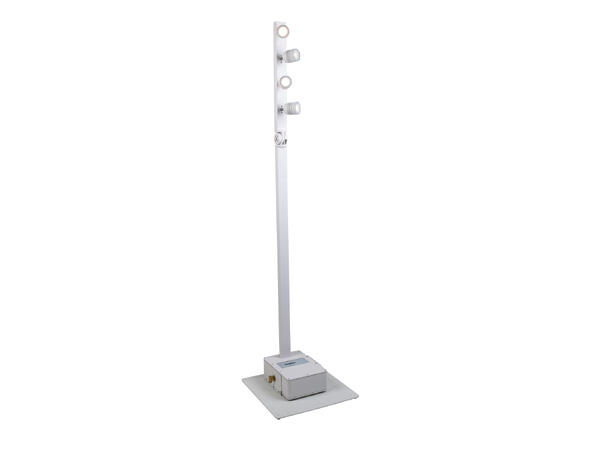 BRITEQ BTI-AKKUPOLE Utebelysning, IP64 4 x 5W WW LED, 3200K, Batteridrift, Hvit